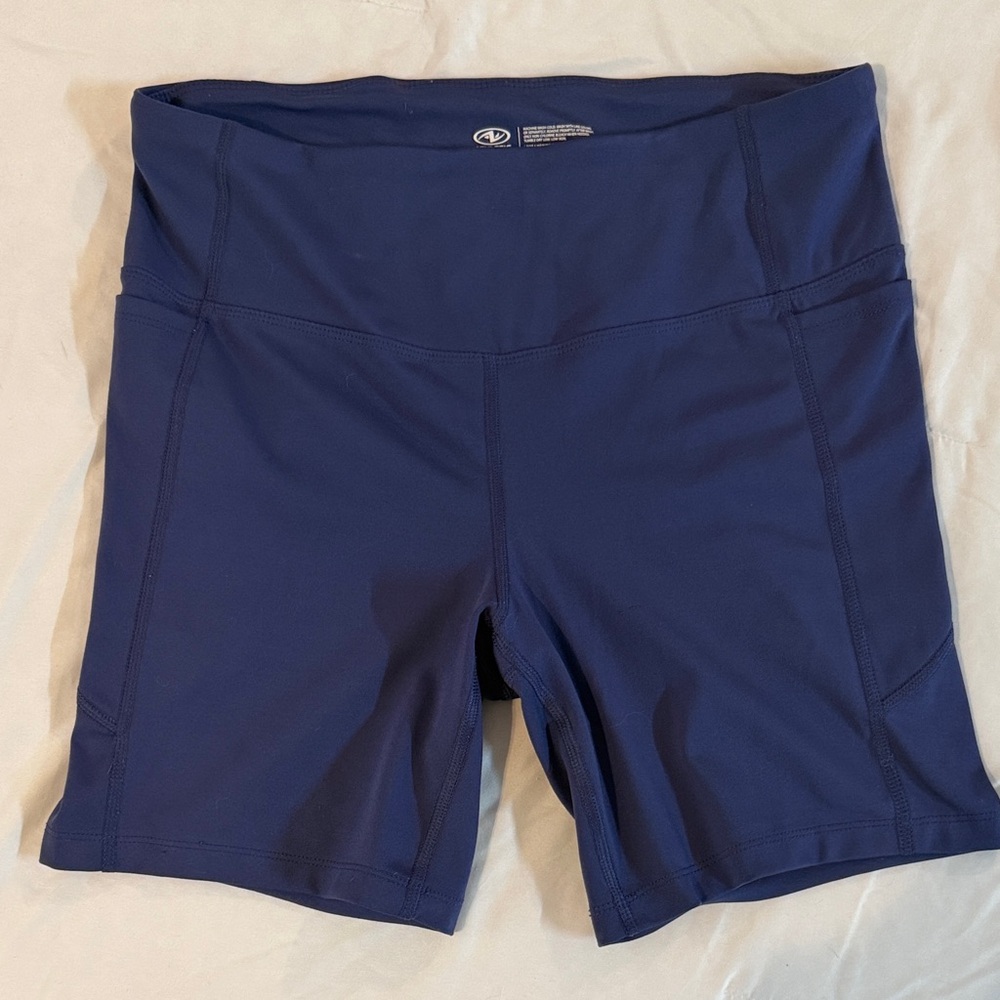 Athletic Works High-Waist Navy Women’s Bike Shorts